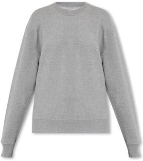 Sweatshirt met logo Ami Paris , Gray , Dames - L,M,S,Xs