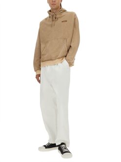 Sweatshirt met Logo Bruin