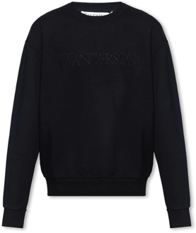 Sweatshirt met logo JW Anderson , Black , Heren - M,S