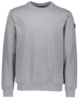 Sweatshirt met logo patch Paul & Shark , Gray , Heren - 2Xl,3Xl