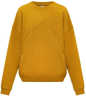 Sweatshirt met logo Rhude , Orange , Heren - 2Xl,Xl,L,M,Xs