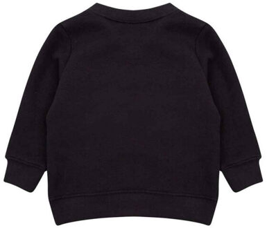 Sweatshirt met ronde hals voor kinderen/kinderen Zwart - 102 (lengtemaat)