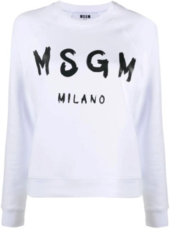 Sweatshirt Msgm , White , Dames - L,M