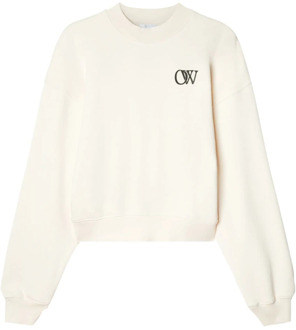 Sweatshirt Off White , Beige , Dames - S,Xs