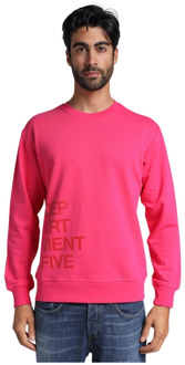 Sweatshirt ontmoette het logo Department Five , Pink , Heren - L,M