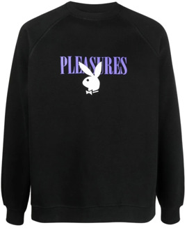 Sweatshirt Pleasures , Black , Heren - M