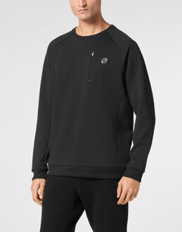 Sweatshirt Racing - maat 4XL Zwart