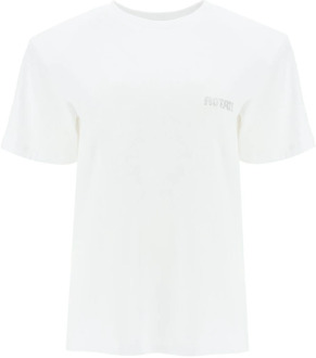 Sweatshirt T-Shirt Combo Rotate Birger Christensen , White , Dames - M,S