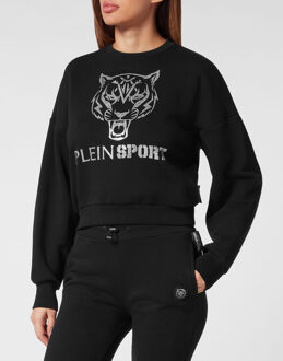Sweatshirt Tiger - maat L Zwart