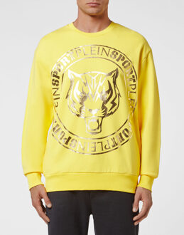 Sweatshirt Tiger - maat XL Geel