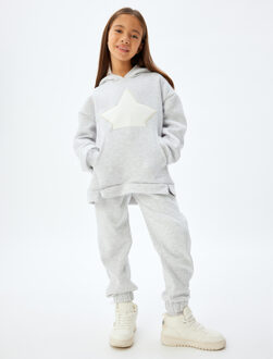 SWEATSHIRTS Capuchon kraag 3D Sweatshirt Lichtgrijs