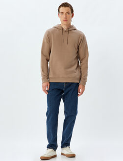 SWEATSHIRTS Capuchon kraag Bci-katoen Sweatshirt Camel