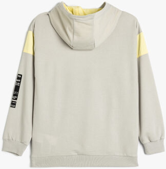 SWEATSHIRTS Capuchon kraag Met drukwerk Sweatshirt Grijs