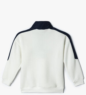 SWEATSHIRTS Halve ritssluiting Met kleurblokken Sweatshirt Ecru