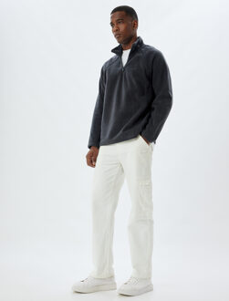 SWEATSHIRTS Halve ritssluiting Stiksel detail Sweatshirt Donkergrijs