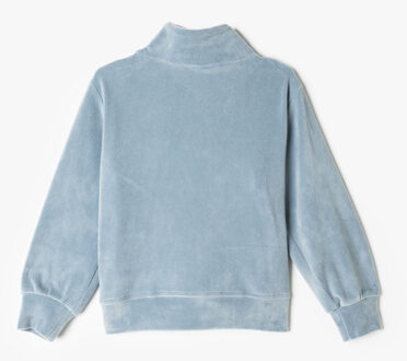 SWEATSHIRTS Halve ritssluiting Zak Gedetailleerd Sweatshirt Blauw