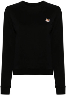 Sweatshirts Maison Kitsuné , Black , Dames - L,M,S,Xs