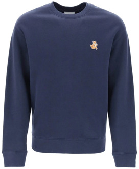 Sweatshirts Maison Kitsuné , Blue , Heren - Xl,L,M,S