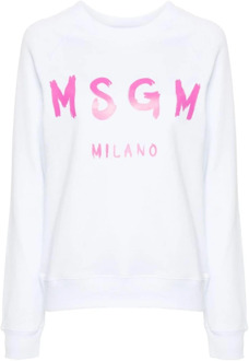 Sweatshirts Msgm , White , Dames - M,Xs