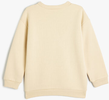 SWEATSHIRTS Ronde kraag Bci-katoen Sweatshirt Beige