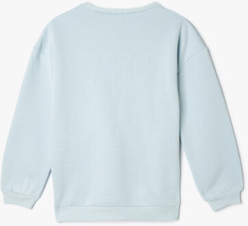 SWEATSHIRTS Ronde kraag Met drukwerk Sweatshirt Blauw