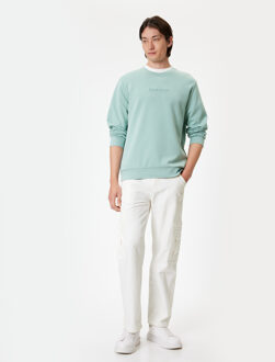 SWEATSHIRTS Ronde kraag Normaal Sweatshirt Groen