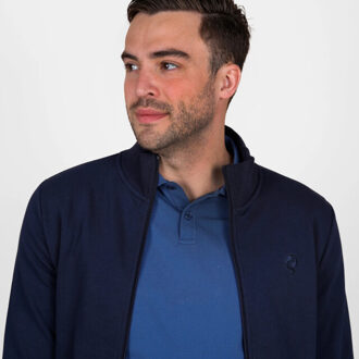 Sweatvest blokland donker Blauw - 4XL