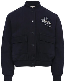 Sweatvest dark navy voor meisjes in de kleur Blauw - 176