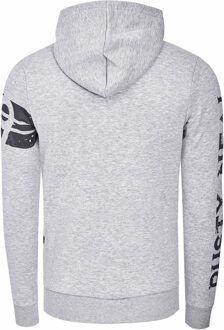 Sweatvest met prints aan de voorkant - maat S Grijs