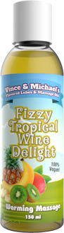 Swede Vince & Michael's Fizzy Tropical Wine Delight Flavored Warming Massage Lotion (150ml) Groen, Geel