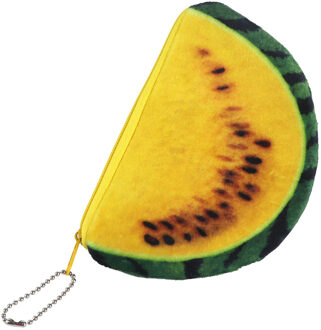 Sweet Colorful Fruit Shape Plush Wallet Coin Purse Watermelon Strawberry Orange Girls Key Case Handbag Card Holder Pouch