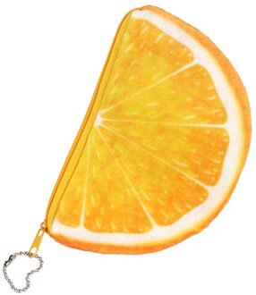 Sweet Colorful Fruit Shape Plush Wallet Coin Purse Watermelon Strawberry Orange Girls Key Case Handbag Card Holder Pouch