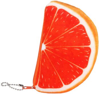 Sweet Colorful Fruit Shape Plush Wallet Coin Purse Watermelon Strawberry Orange Girls Key Case Handbag Card Holder Pouch