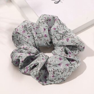 Sweet Haaraccessoires Chiffon Bloemen Scrunchies Zachte Bloem Haar Touw Elastische Rubberen Band Paardenstaart Houder Haar Stropdas Blauw
