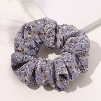 Sweet Haaraccessoires Chiffon Bloemen Scrunchies Zachte Bloem Haar Touw Elastische Rubberen Band Paardenstaart Houder Haar Stropdas Paars