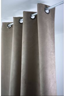 Sweet Lichtdoorlatend Kant En Klaar Gordijn Taupe 145 X 260 Cm