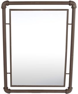 Sweet Living Metalen Wandspiegel Waterleiding - 40x3xH53 cm Bruin