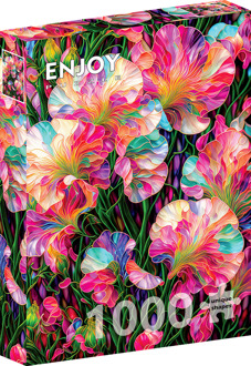 Sweet Peas Stained Glass Puzzel (1000 stukjes)