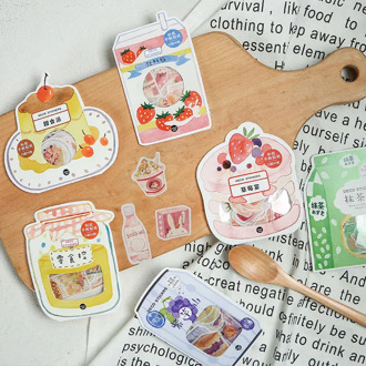 Sweet Time Series Decorative Stickers Scrapbooking Stick Label Diary Stationery Album food Strawberry Stickers