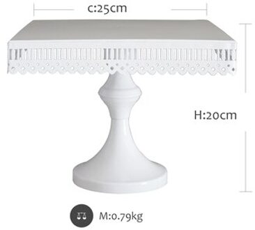SWEETGO witte cake stand 1 stuk taart tools cupcake trays home decoratie dessert tafel party leverancier magazijnstellingen 25cm