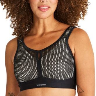 Swegmark Net Impact Force Moulded Cups Sport Bra * Actie * Zwart - B 75,B 80,B 85,B 90,B 95,C 75,C 80,C 85,C 90,C 95,D 75,D 80,D 85,D 90,D 95,E 75,E 80,E 85,E 90,E 95,F 75,F 80,F 85,F 90,F 95