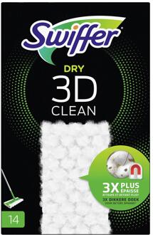 Swiffer Dry 3D clean stofwisdoekjes 14st wit