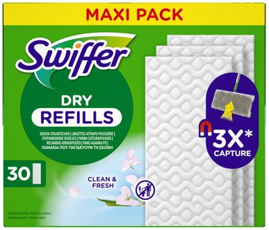 Swiffer DRY FRESH Vloerdoekjes 30 stuks wit
