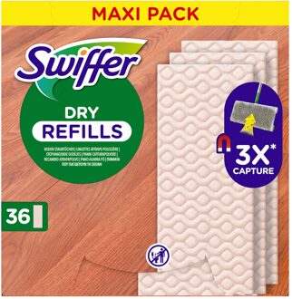 Swiffer DRY WOOD Vloerdoekjes 36 stuks wit
