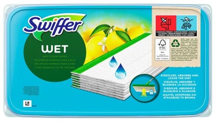 Swiffer Reiniging Swiffer Vochctige Doekjes Navulverpakking 12 st