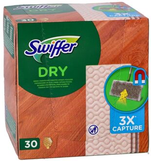 Swiffer Sweeper droge vloerdoekjes met bijenwas voor parket navulling - 30