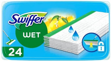 Swiffer Sweeper natte vloerdoekjes navulling - 24st Wit