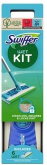 Swiffer Sweeper Wet starterkit - incl. 6st navulling Wit