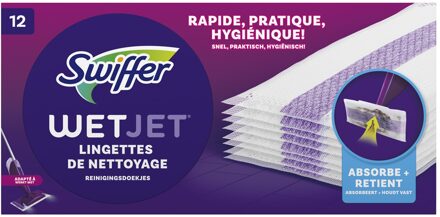 Swiffer WetJet Reinigingdoekjes 12 stuks wit
