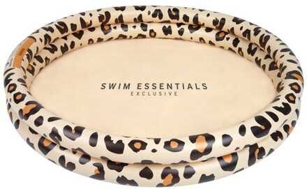 Swim Essentials Beige Leopard Printed Children's Pool 100 cm dia - 2 rings Multikleur